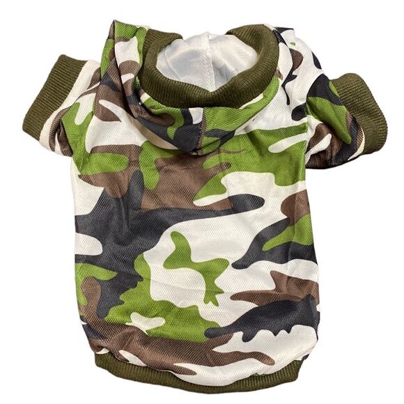Little Camouflage Dog Hoodie - Picture 1 of 6